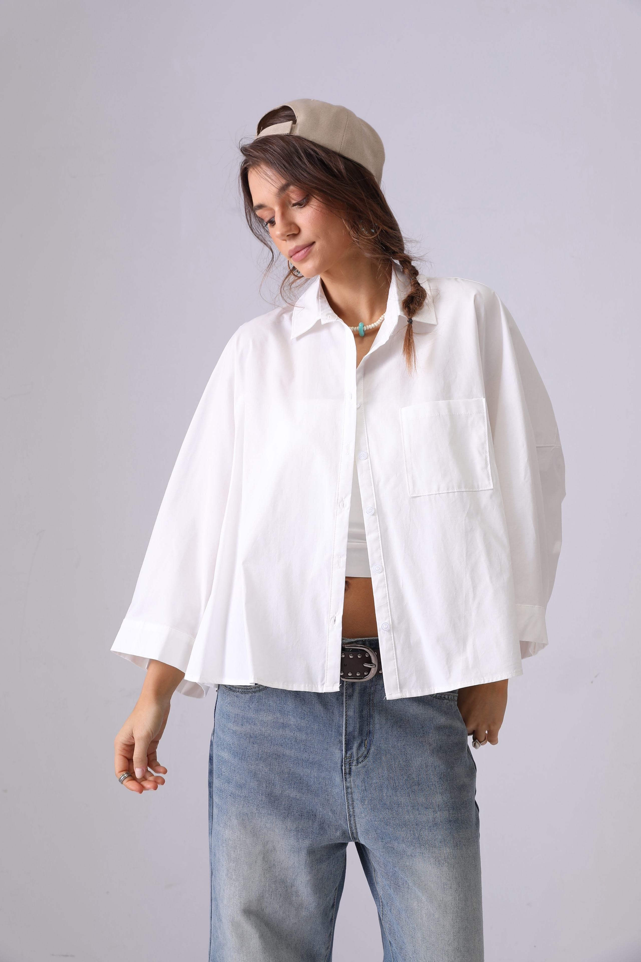 CHEMISE OVERSIZE COTON
