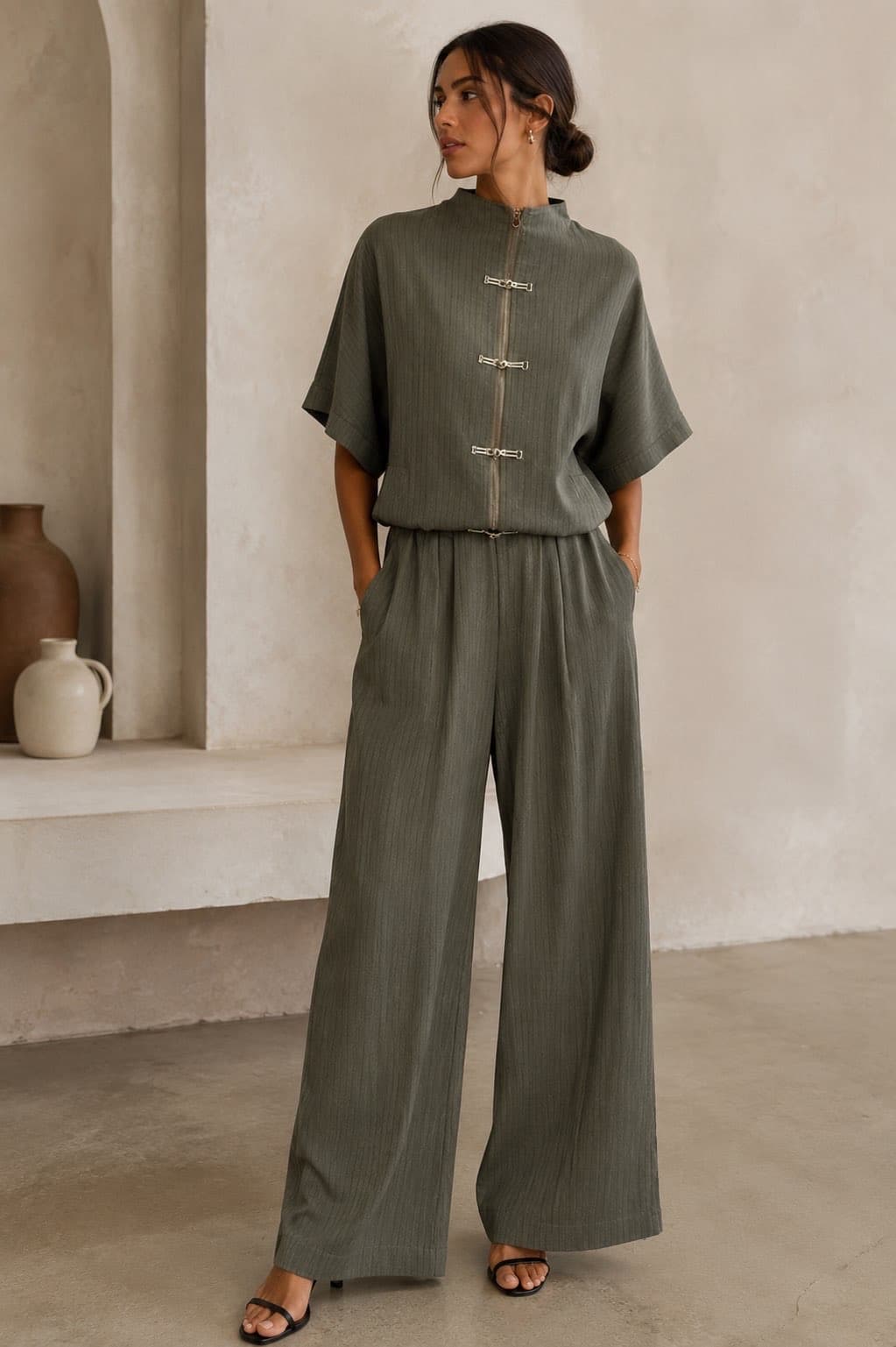 PANTALON 100% LIN ÉPURE 