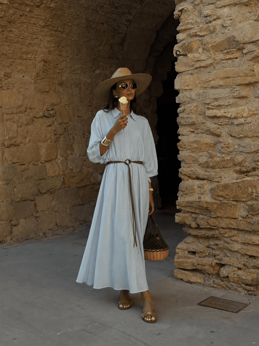 ROBE CHEMISE CÉLESTE 