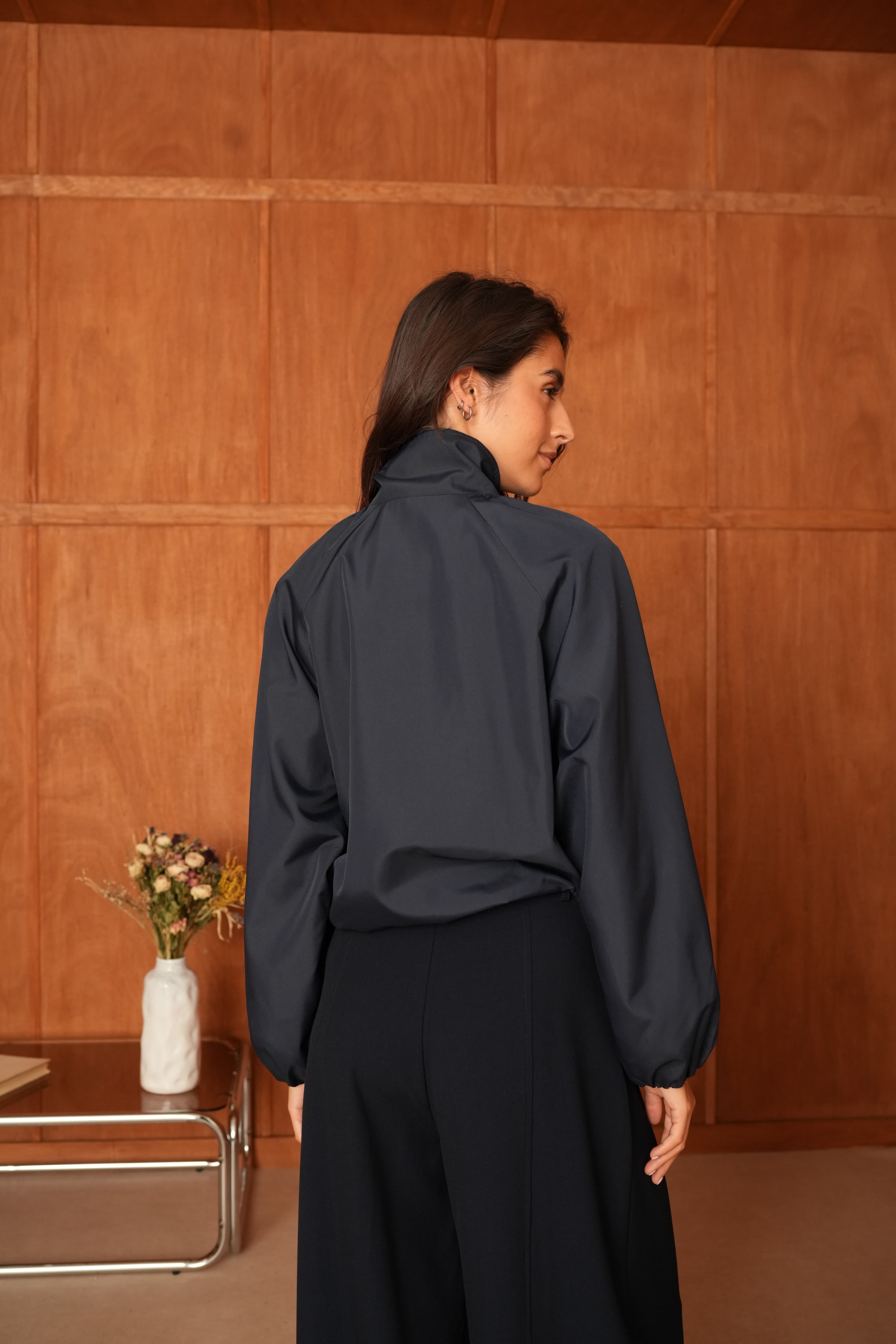 VESTE IMPERMÉABLE BLEU MARINE 