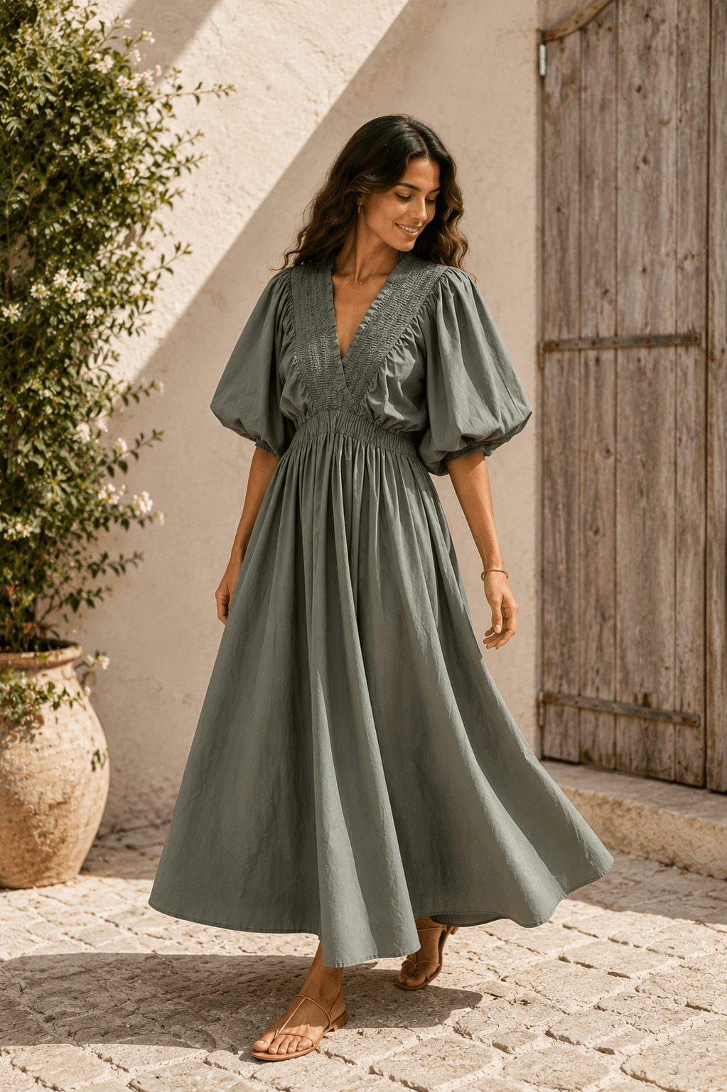 ROBE AURA EN COTON 