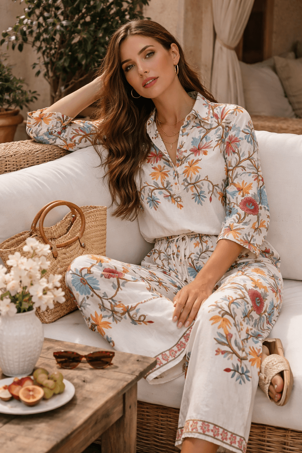 PANTALON EN COTON