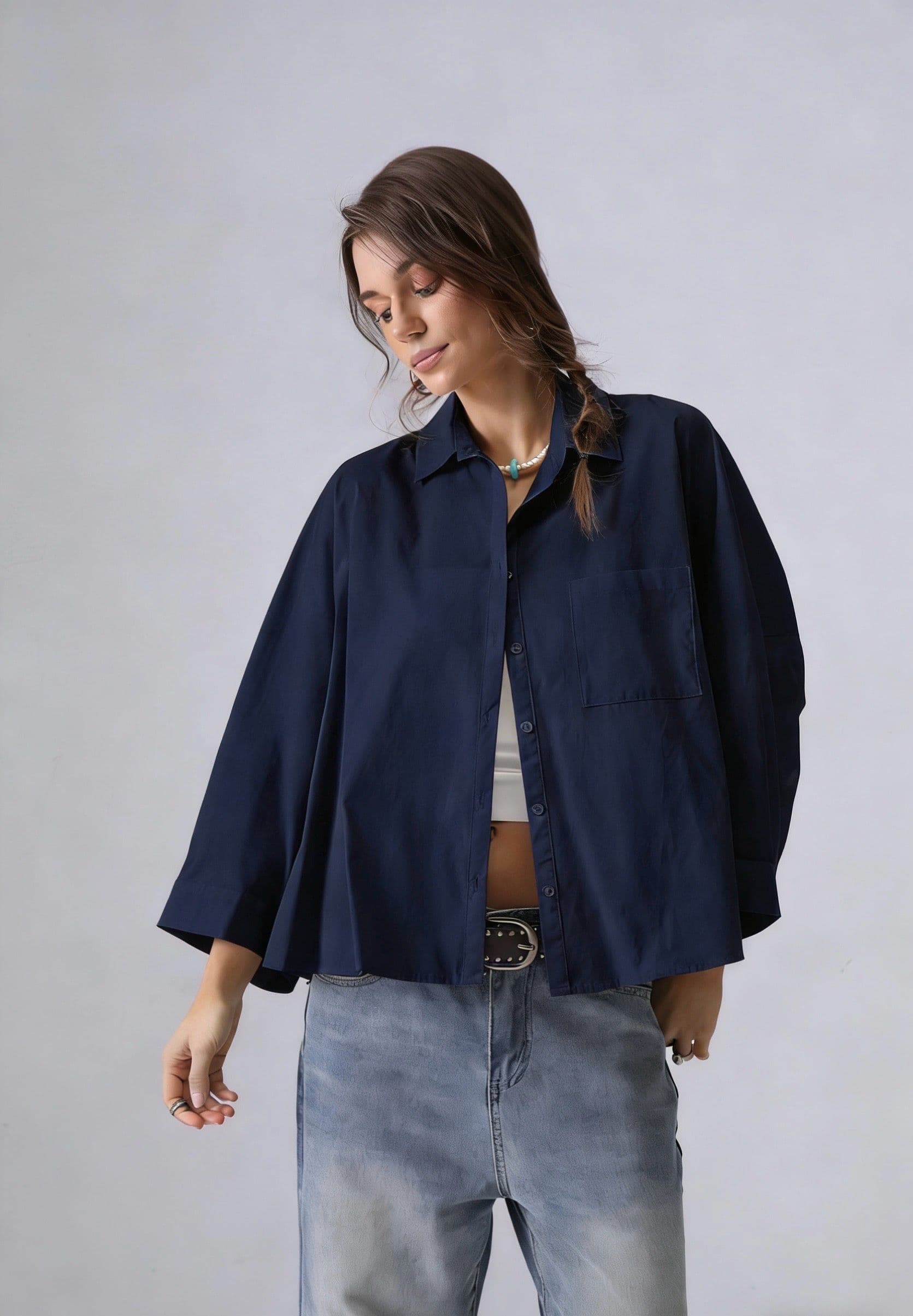 CHEMISE OVERSIZE COTON