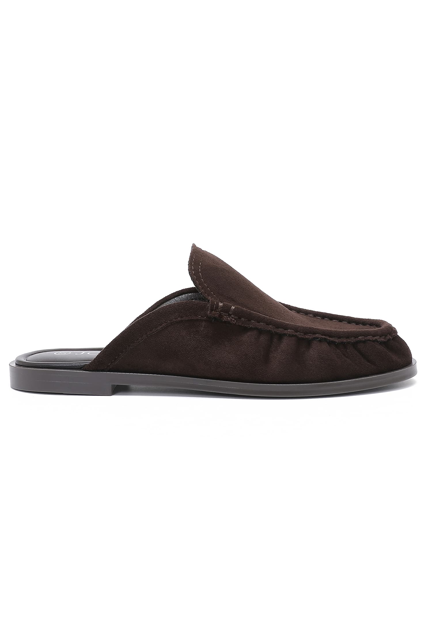 MULES MOCASSINS EN SUÉDINE MARRON 