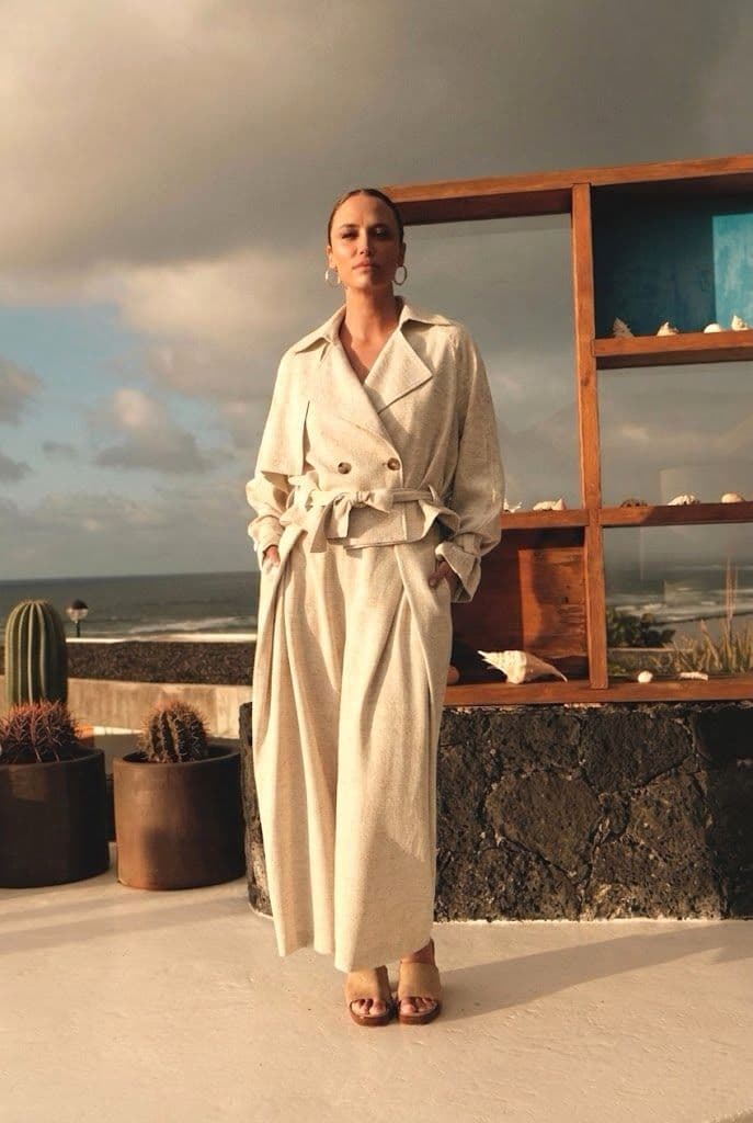 TRENCH CEINTURÉ EN COTON 