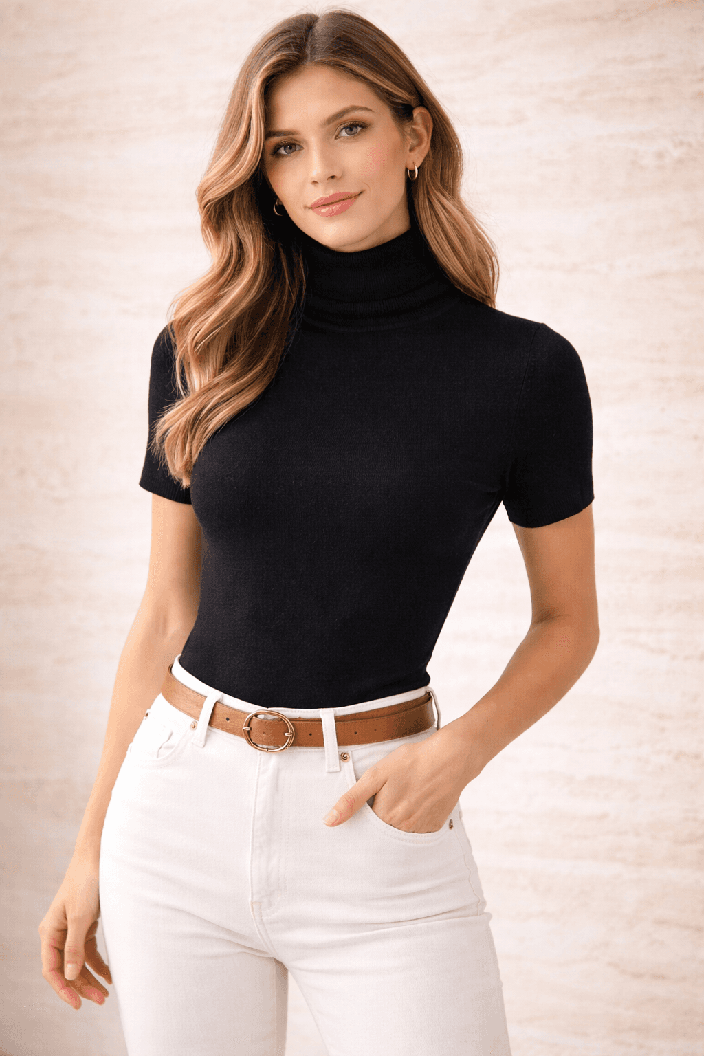 PULL MANCHES COURTES 