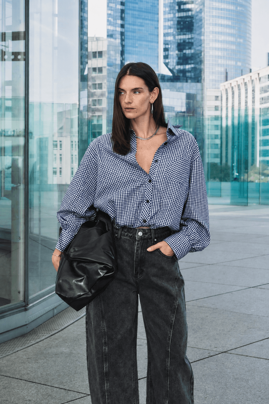 CHEMISE À CARREAUX VICHY BLEU