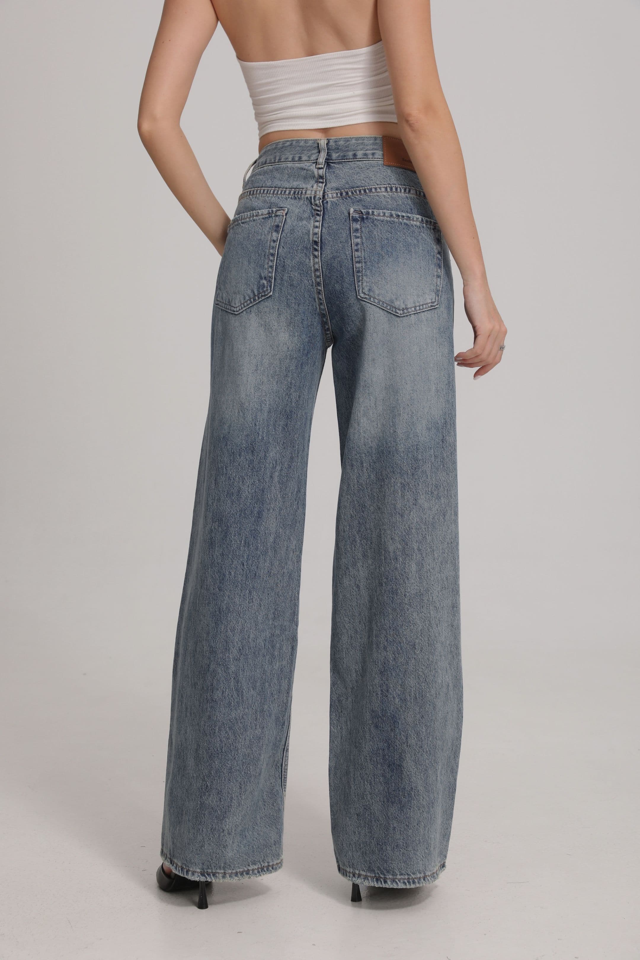 JEAN WIDE LEG TAILLE HAUTE 