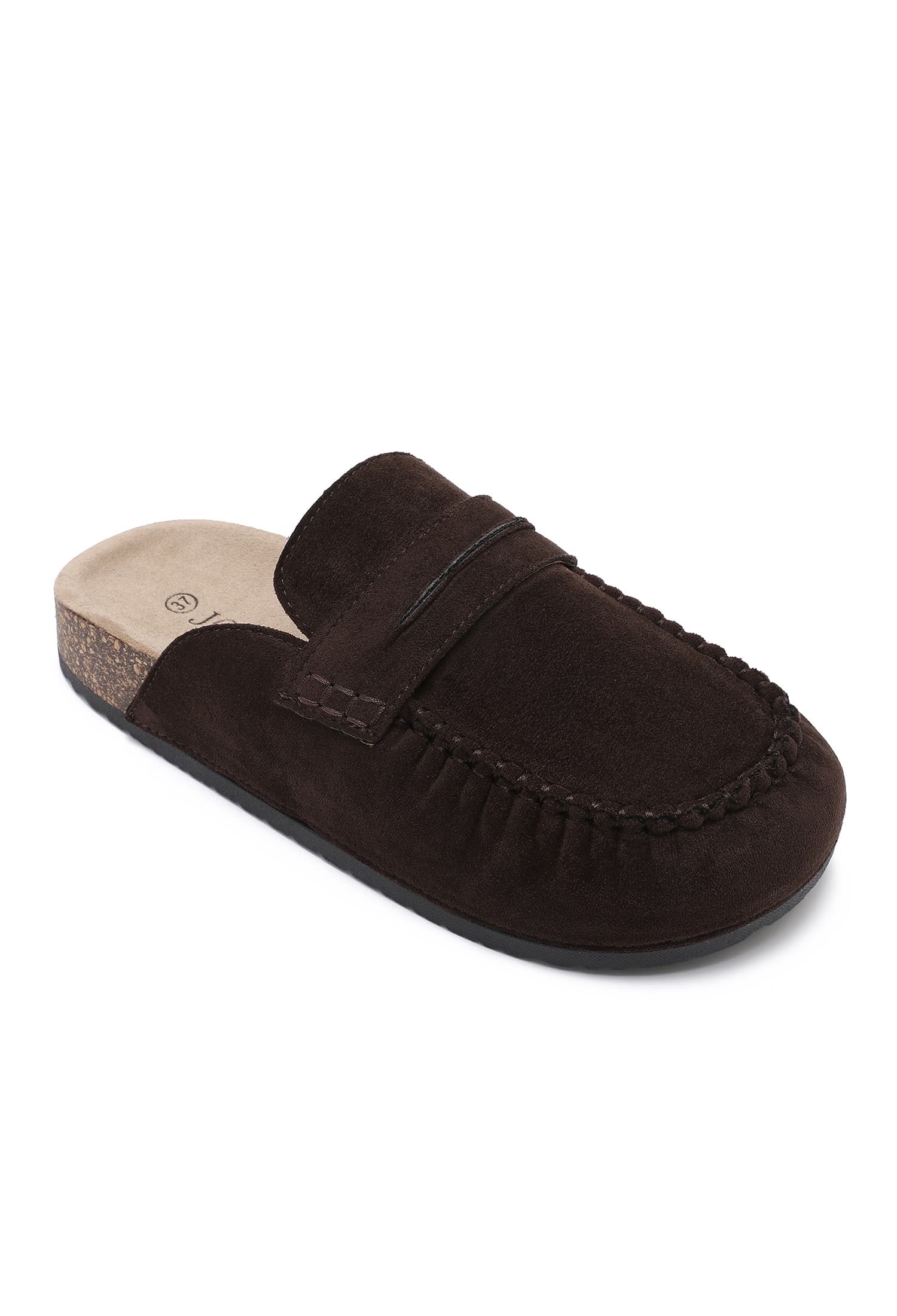 MULES PLATES EN SUÉDINE