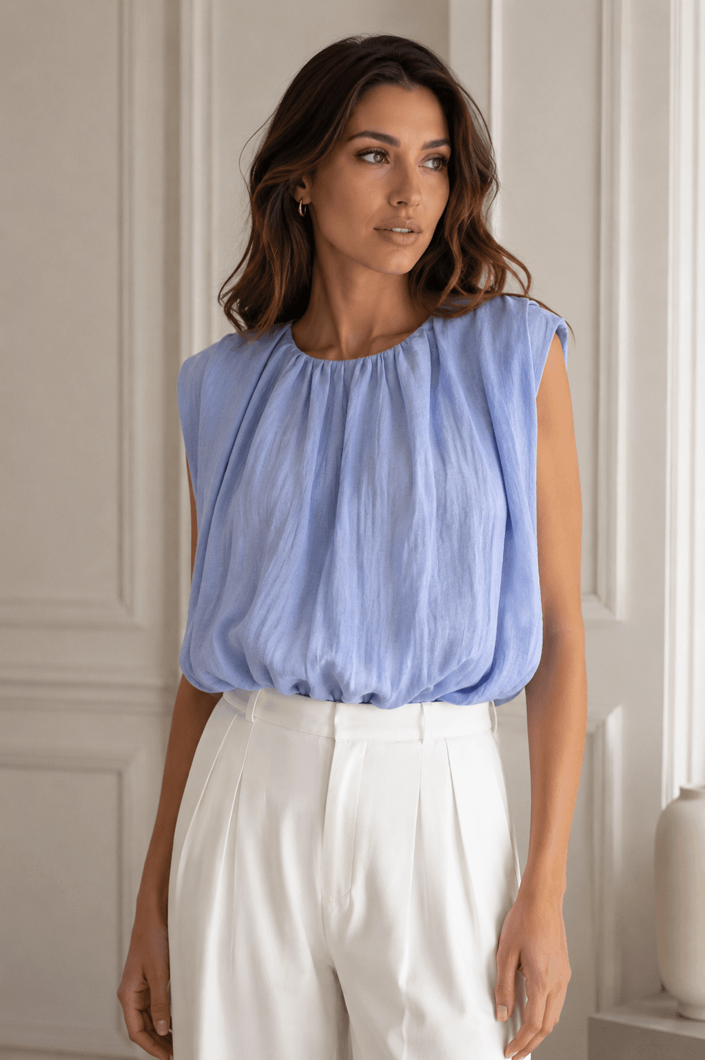 BLOUSE DRAPÉE