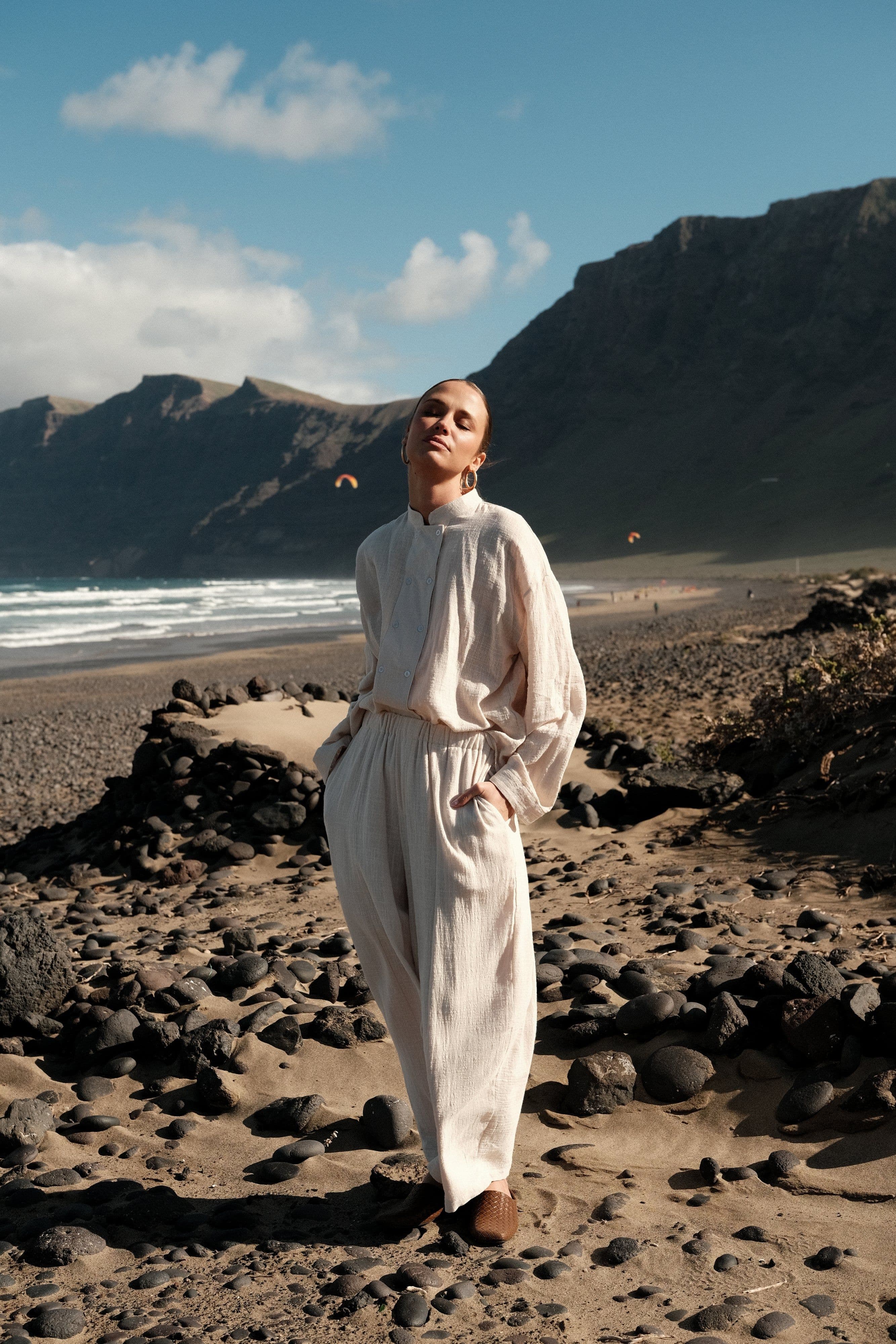 PANTALON COTON ET LIN