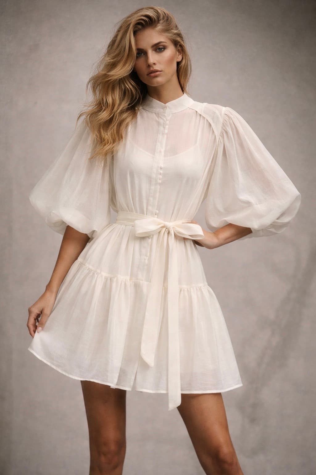 ROBE COURTE EN COTON 