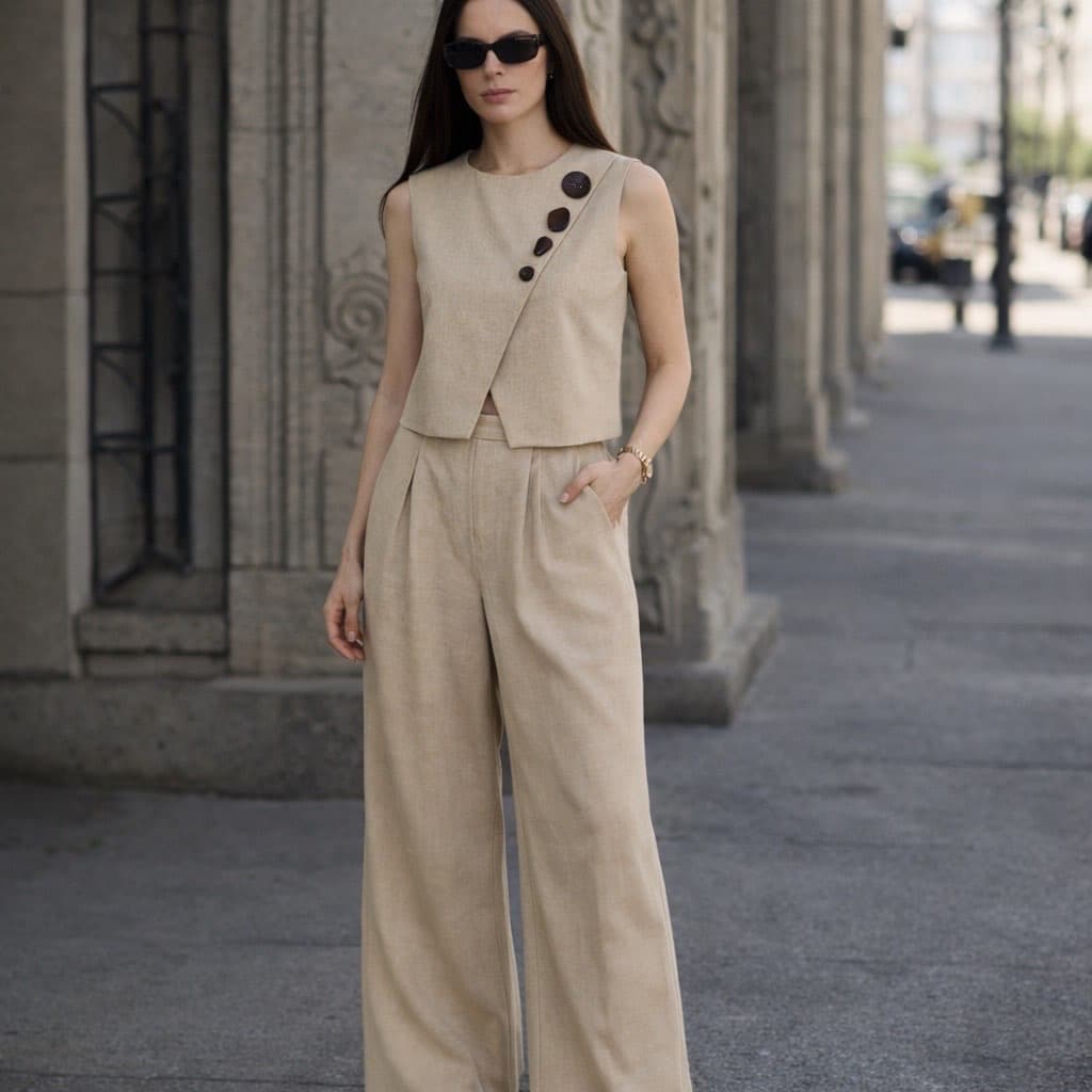 PANTALON EN LIN 