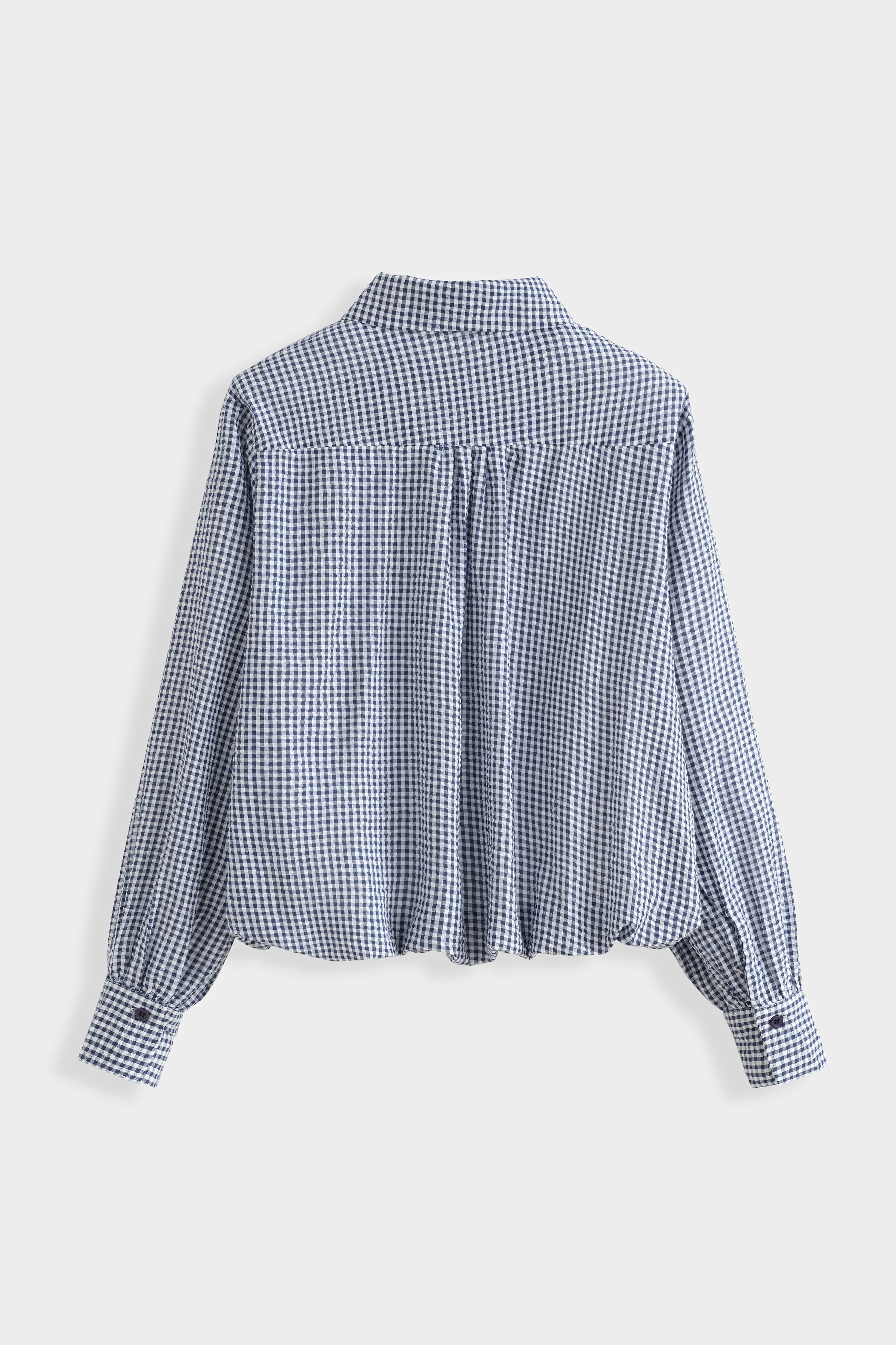 CHEMISE À CARREAUX VICHY BLEU