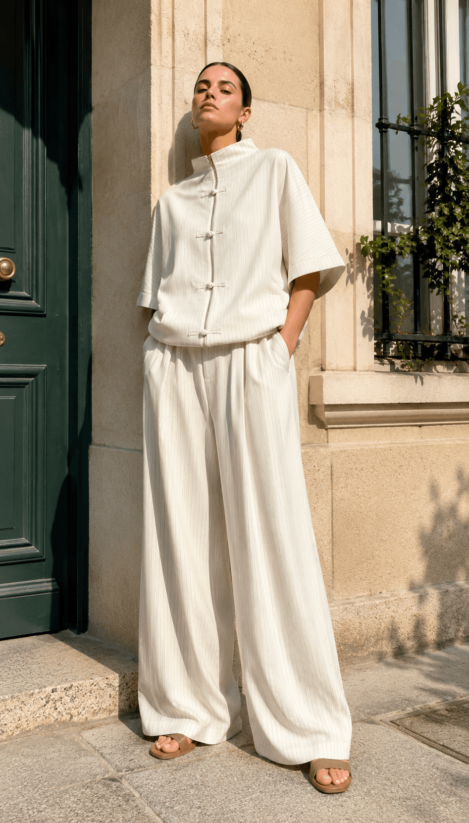 PANTALON 100% LIN ÉPURE 