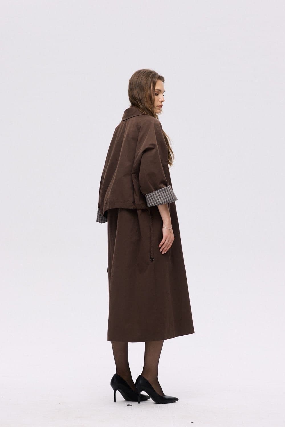 TRENCH MANCHES RÉVERSIBLE 