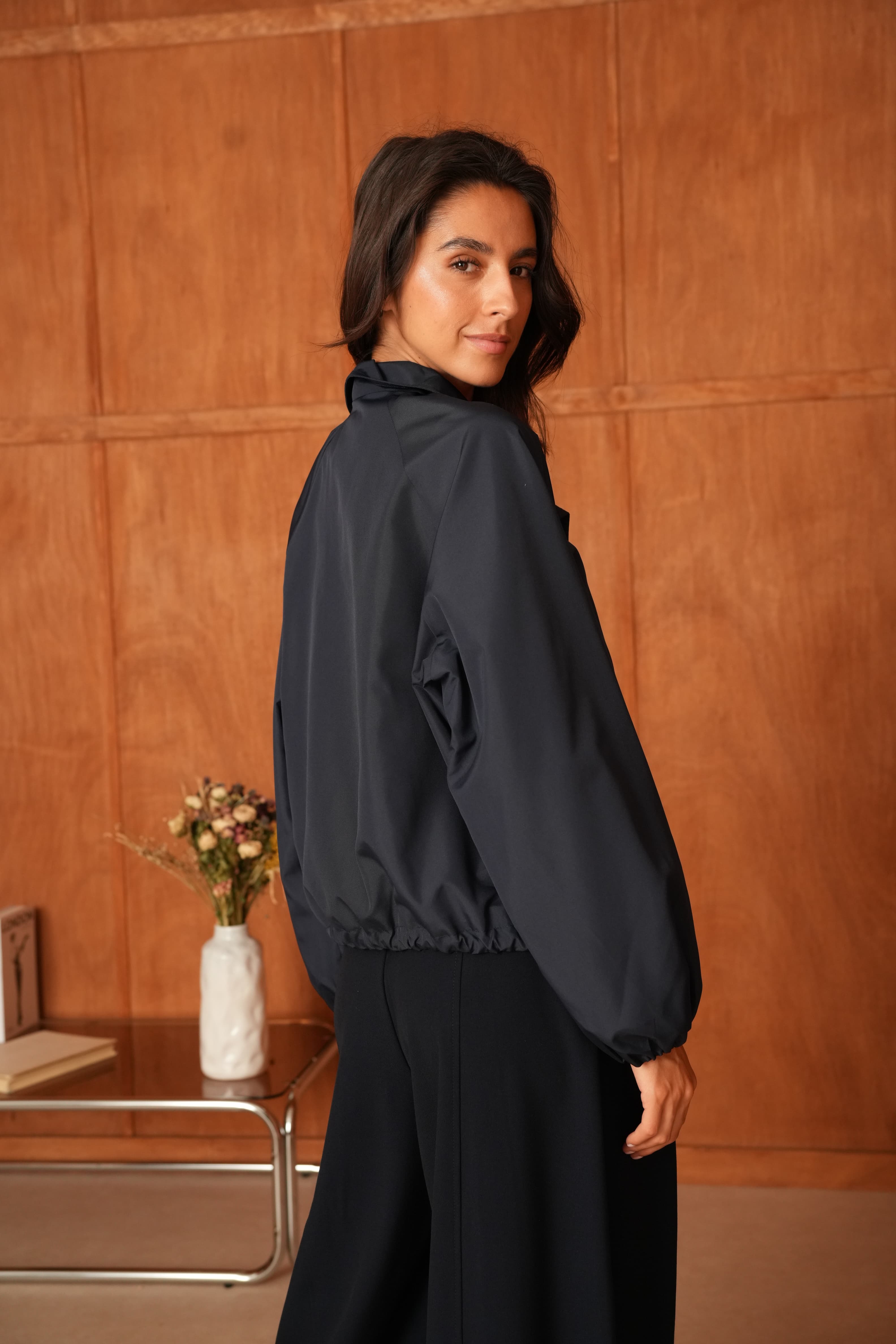 VESTE IMPERMÉABLE BLEU MARINE 