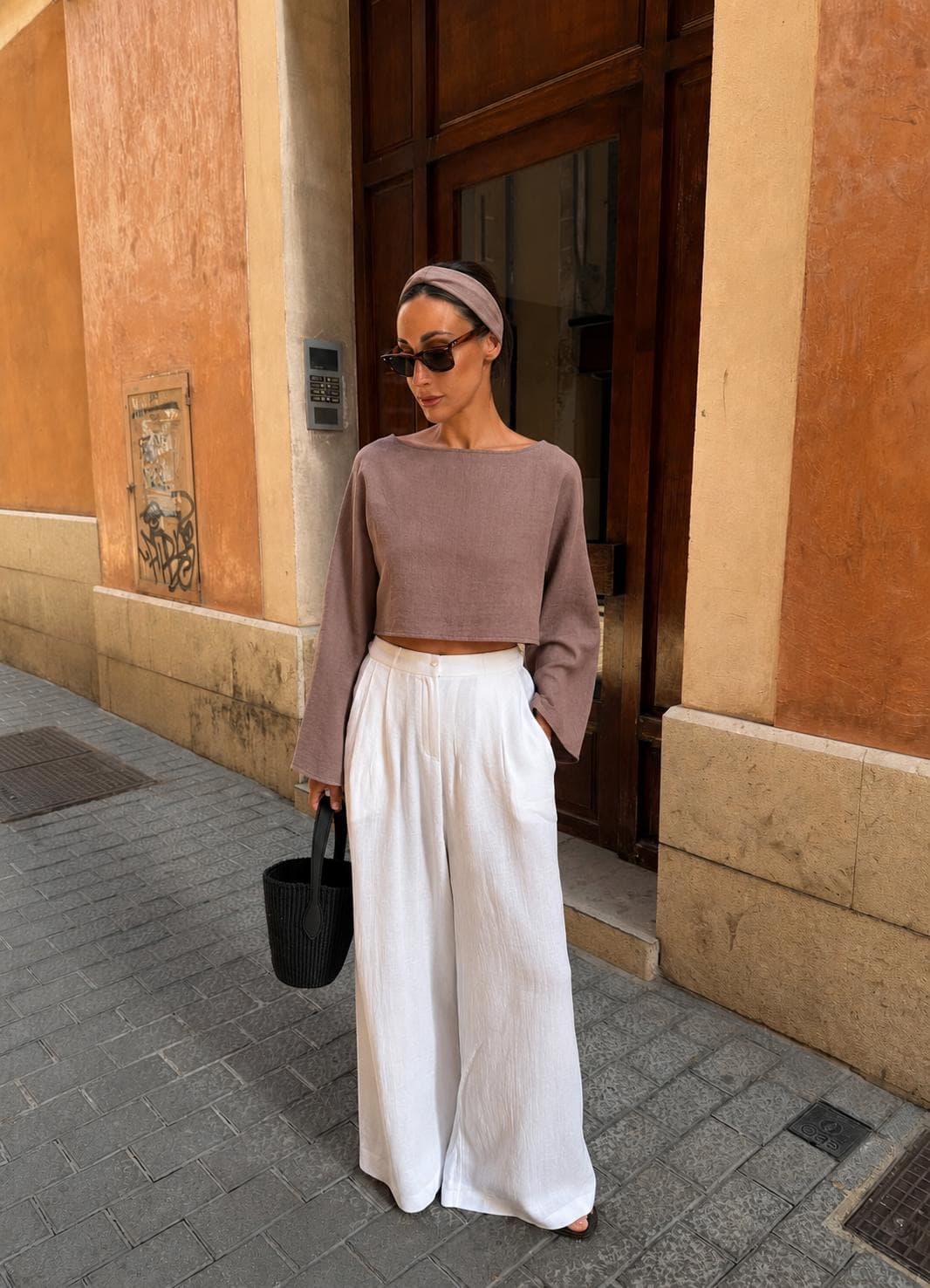 CROP TOP OVERSIZE ÉLÉGANCE 