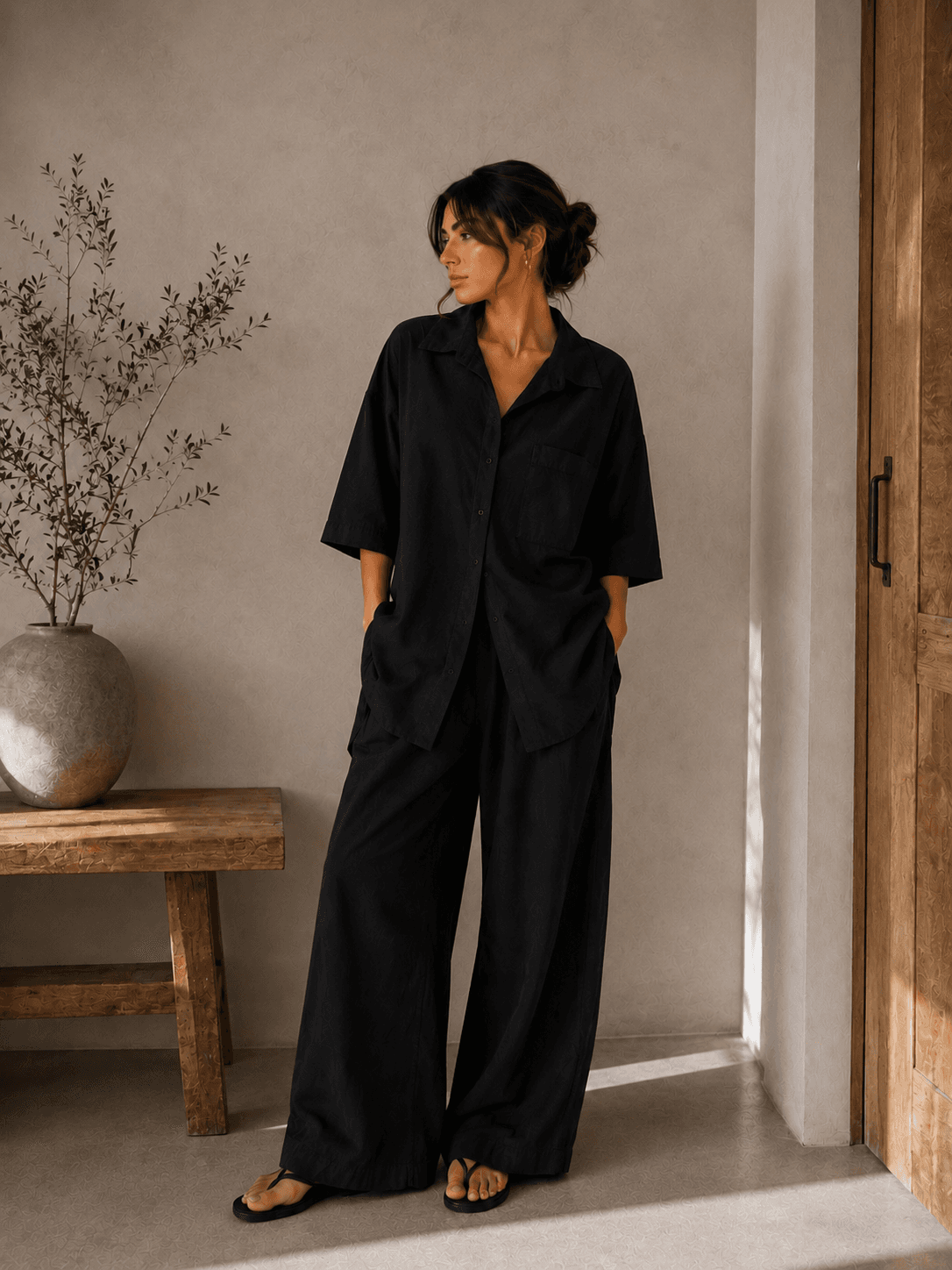 CHEMISE AMPLE EN COTON 