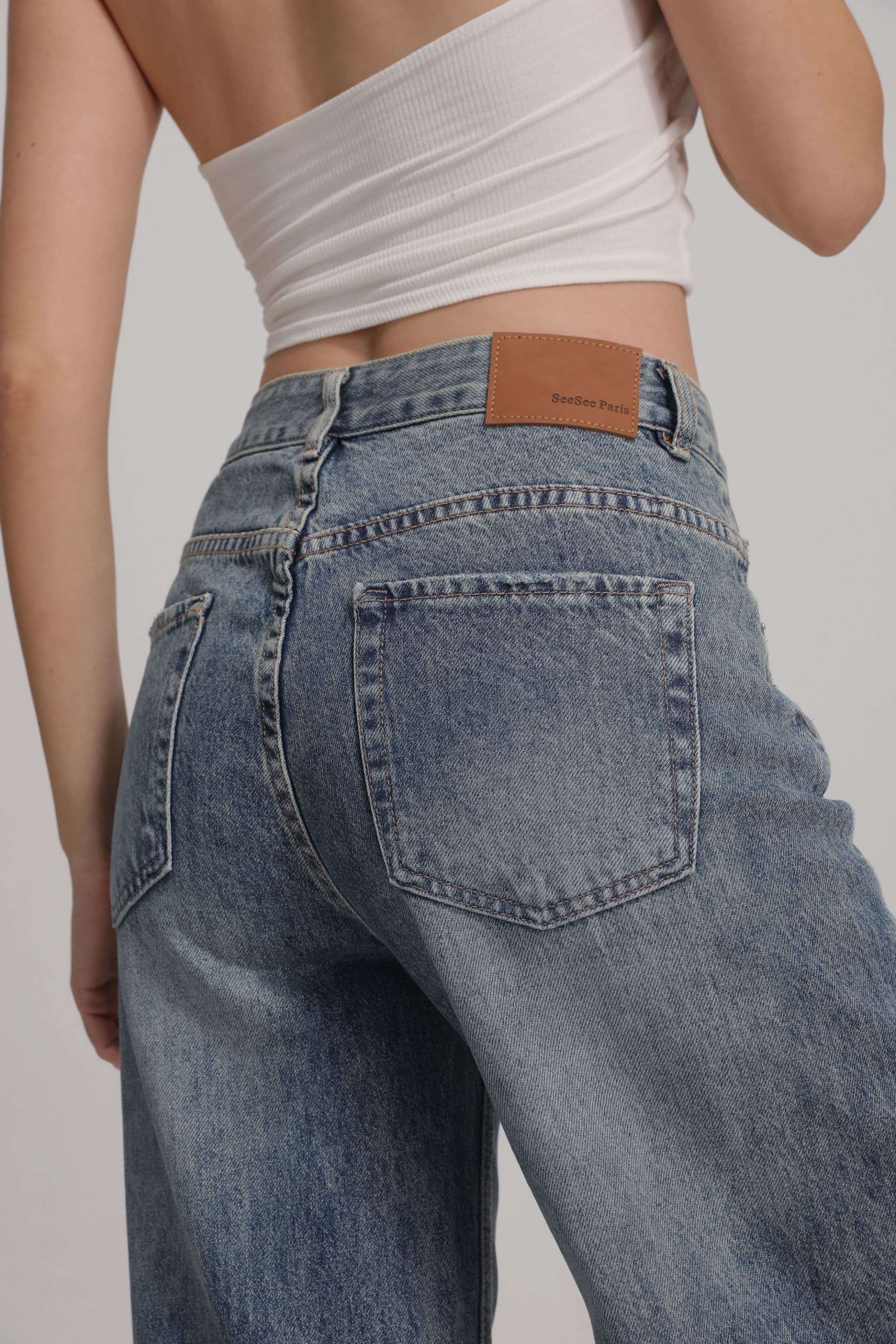 JEAN WIDE LEG TAILLE HAUTE 