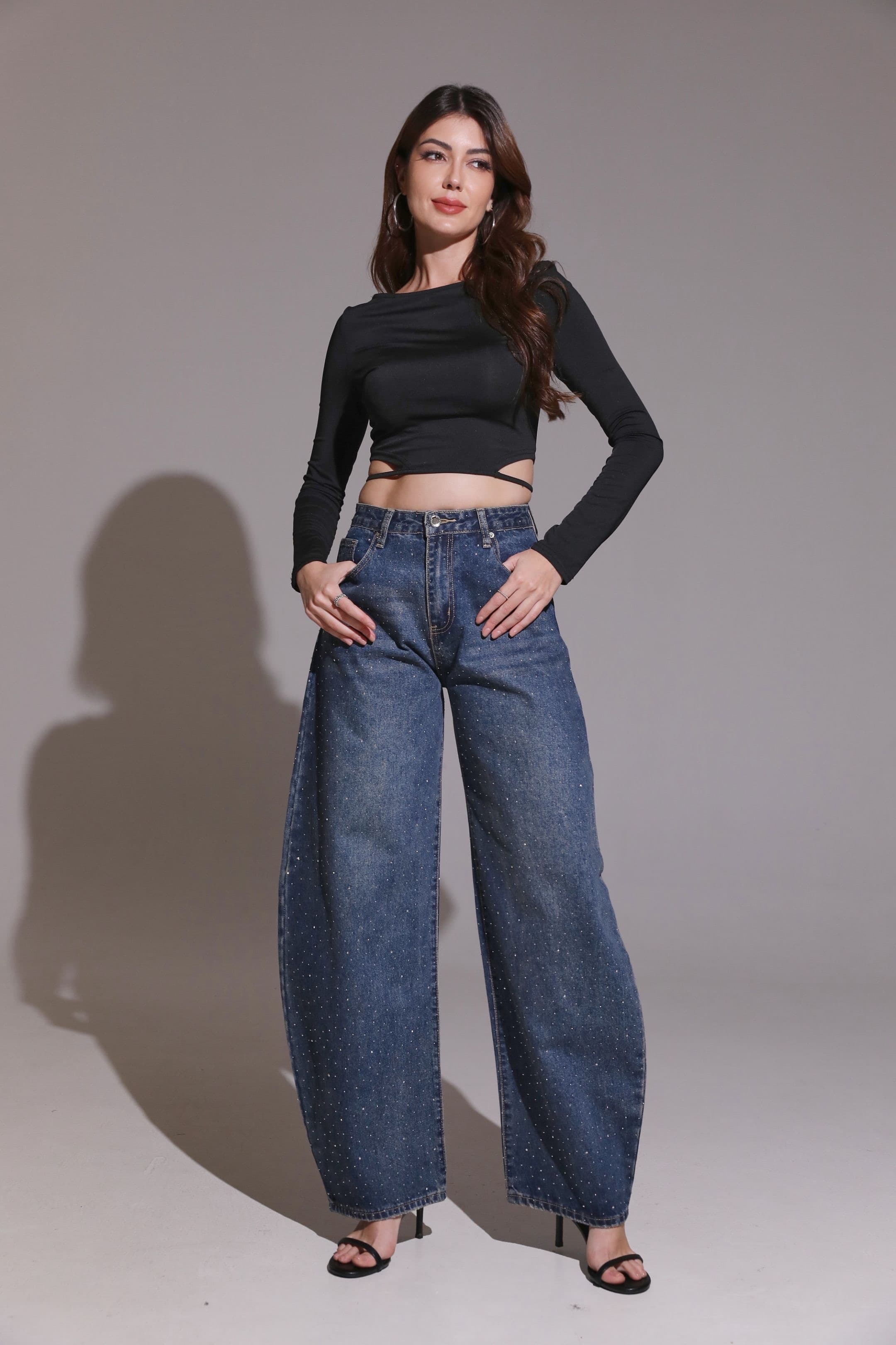 JEAN BALLOON À STRASS