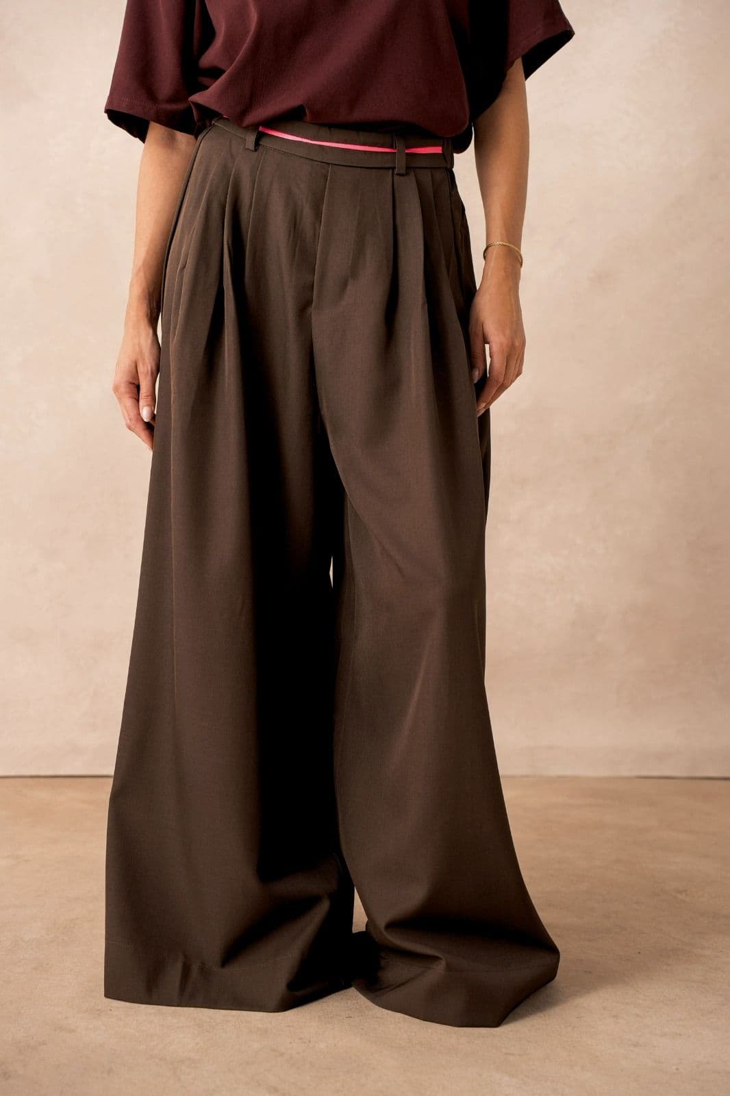 PANTALON JUPE-CULOTTE MARRON