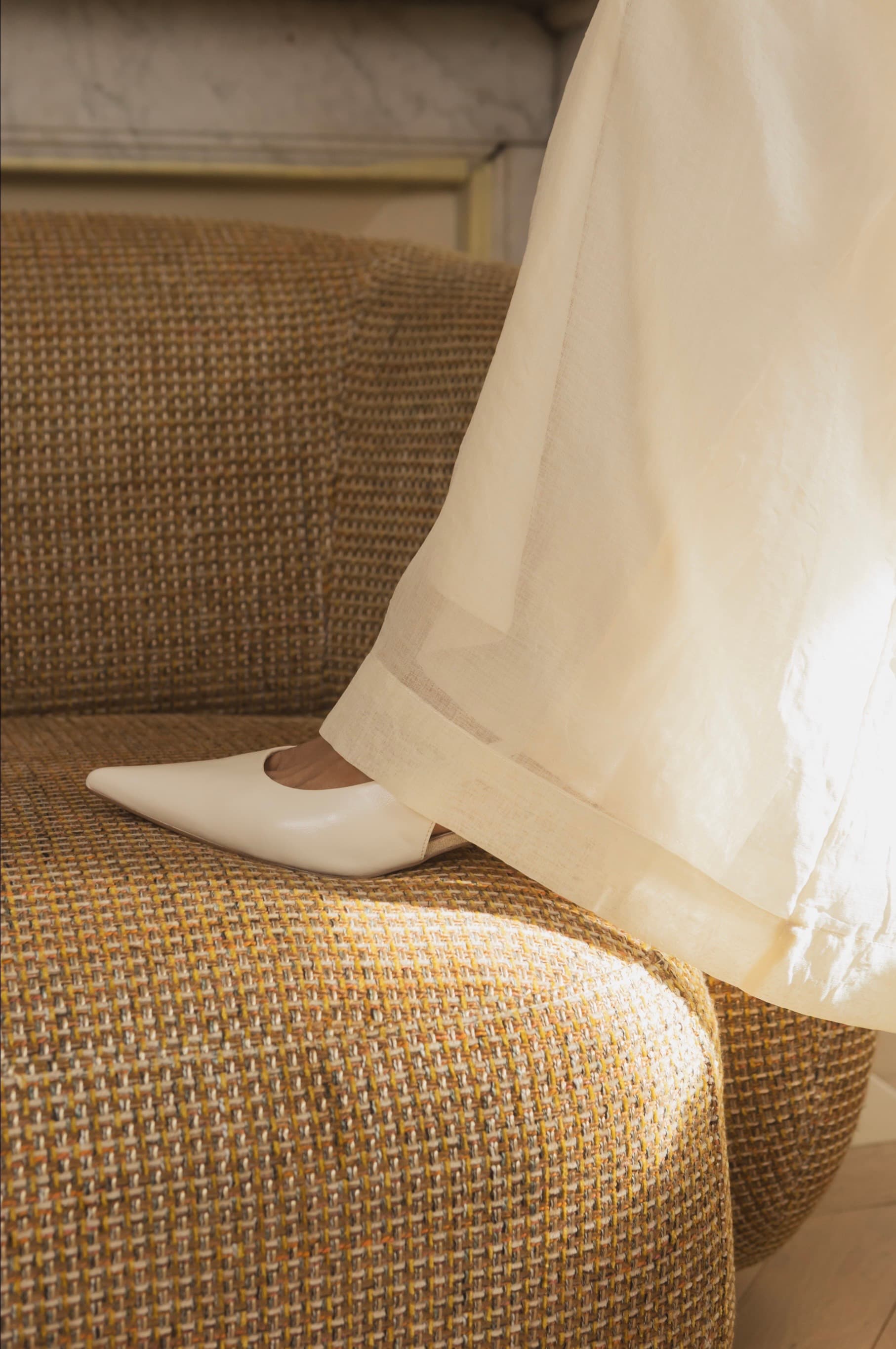 PANTALON LARGE SEMI-TRANSPARENT