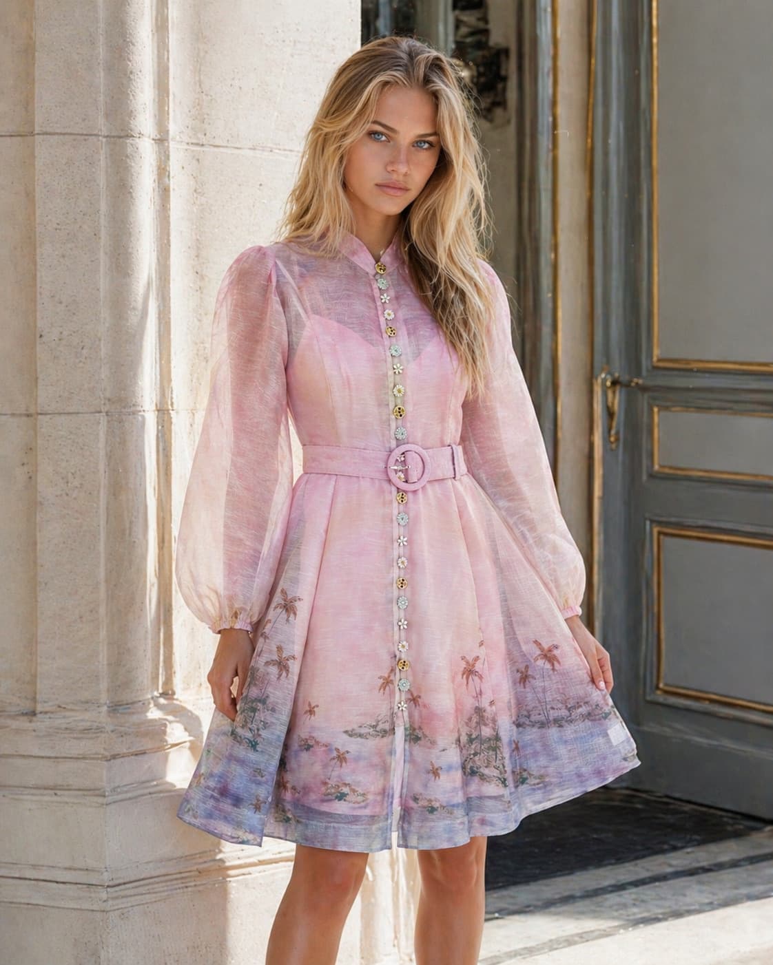 ROBE FLEURIE EN SOIE