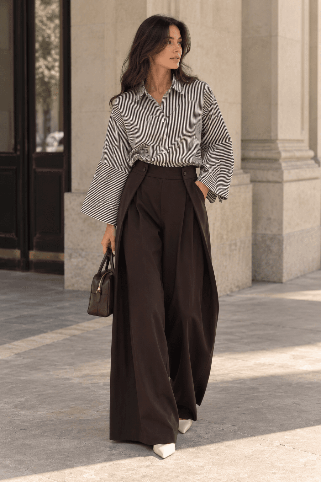 CHEMISE MANCHE 3/4 RAYEE