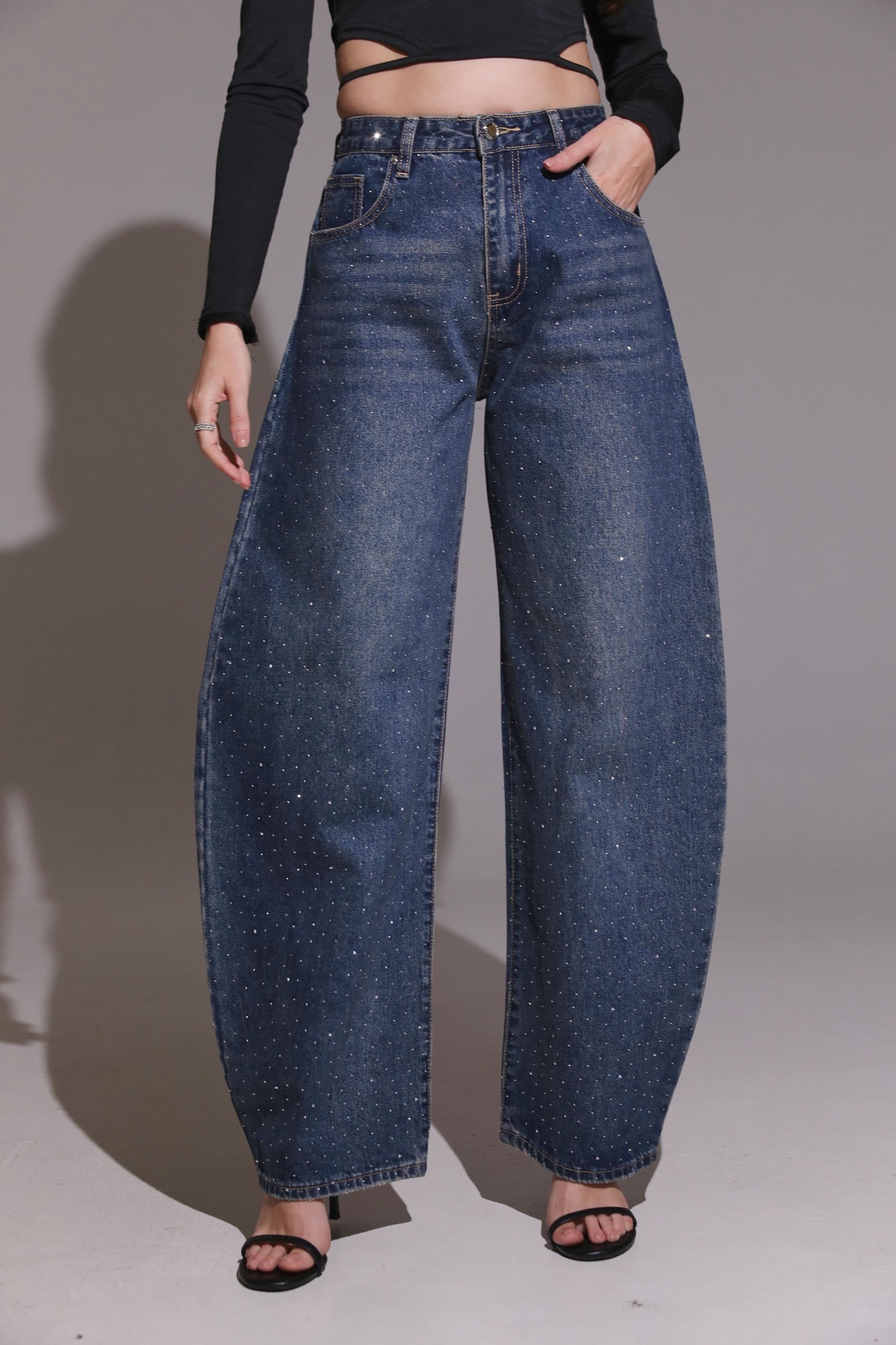 JEAN BALLOON À STRASS