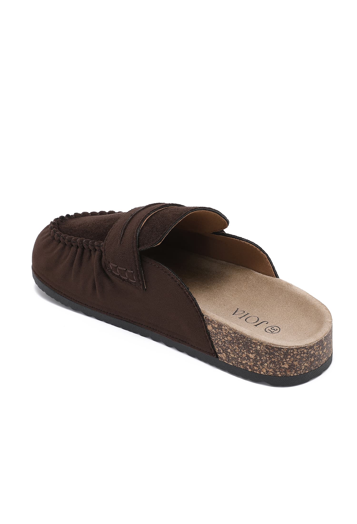 MULES PLATES EN SUÉDINE