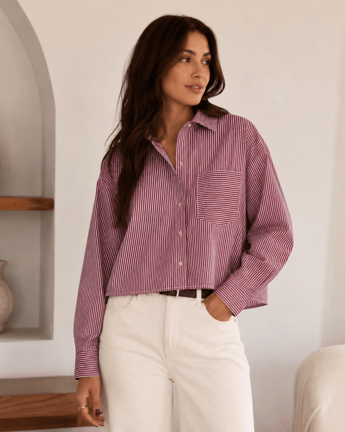 CHEMISE AMPLE RAYÉE 