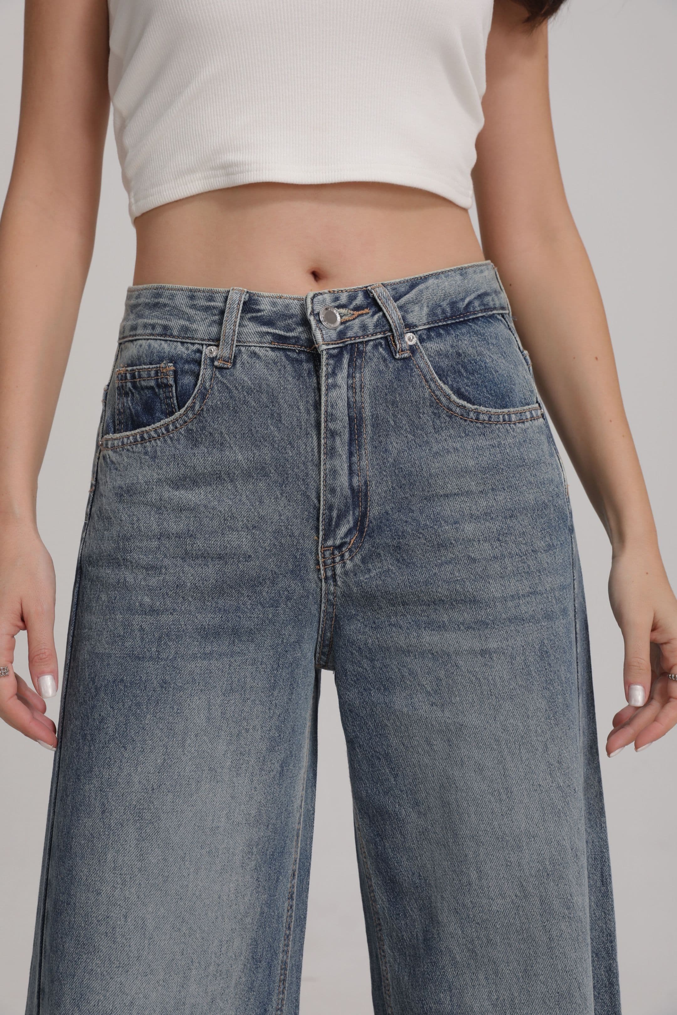 JEAN WIDE LEG TAILLE HAUTE 