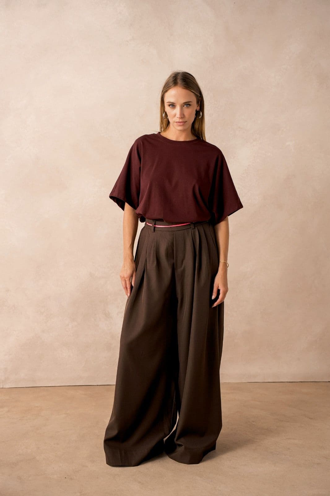 PANTALON JUPE-CULOTTE MARRON