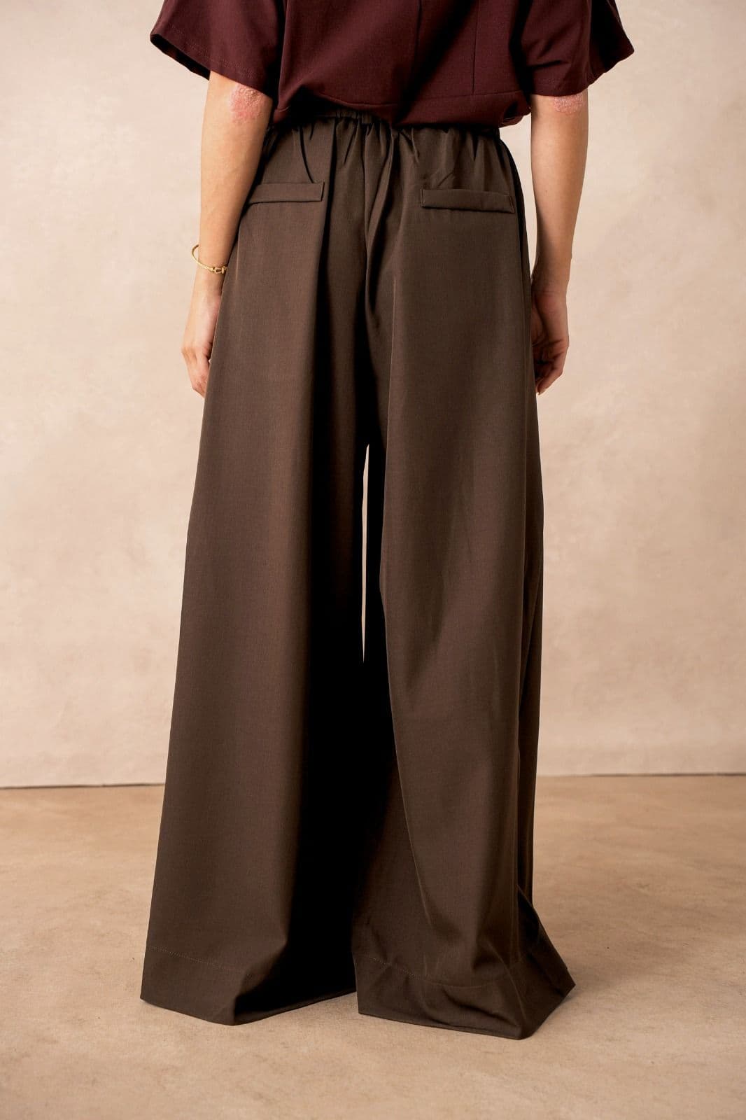 PANTALON JUPE-CULOTTE MARRON