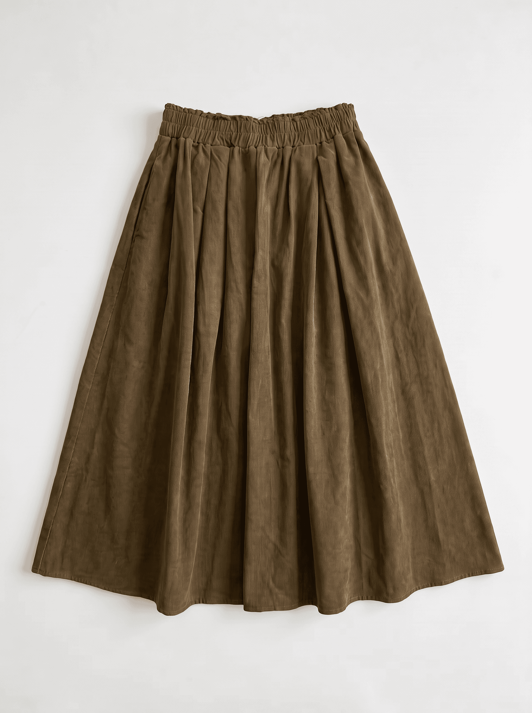 JUPE LONGUE AMPLE EN VELOURS 