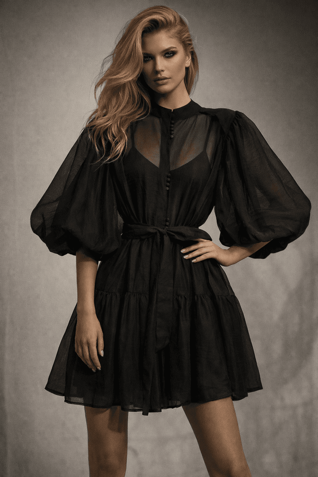 ROBE COURTE EN COTON 