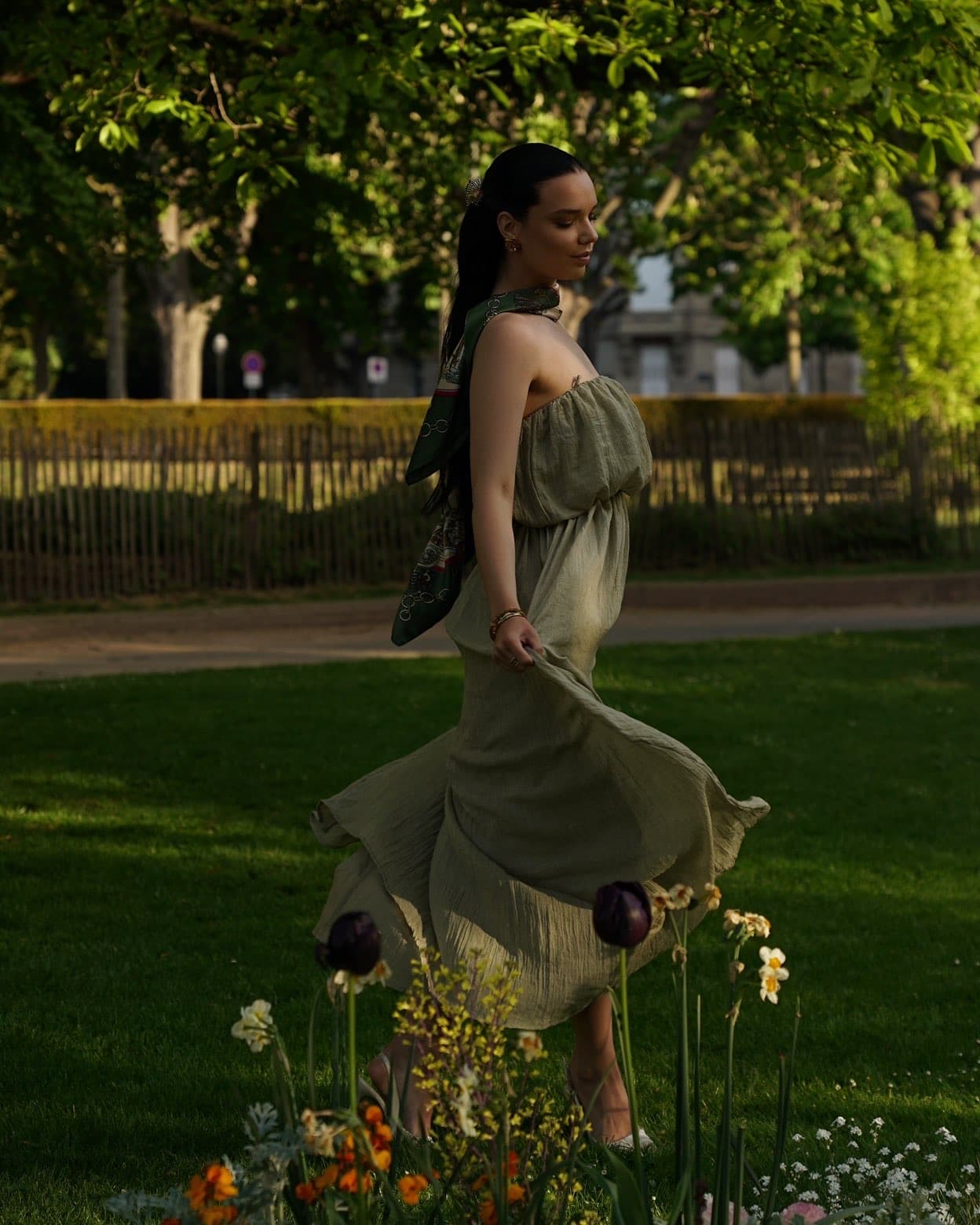ROBE LONGUE EN COTON