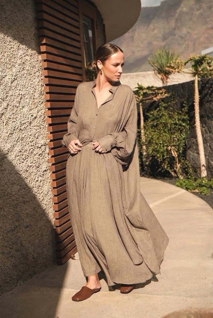 CHEMISE LONGUE EN COTON 