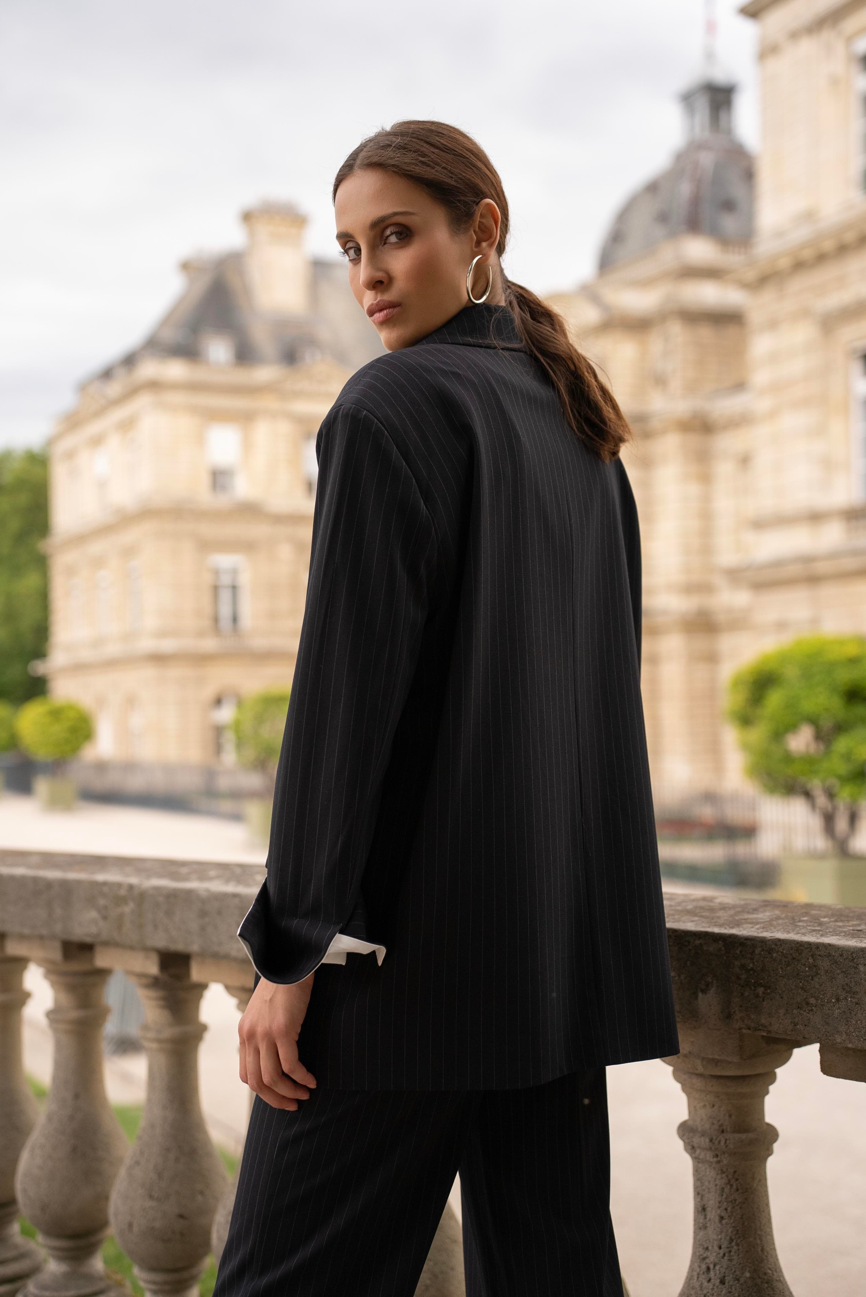 BLAZER OVERSIZE RAYÉ