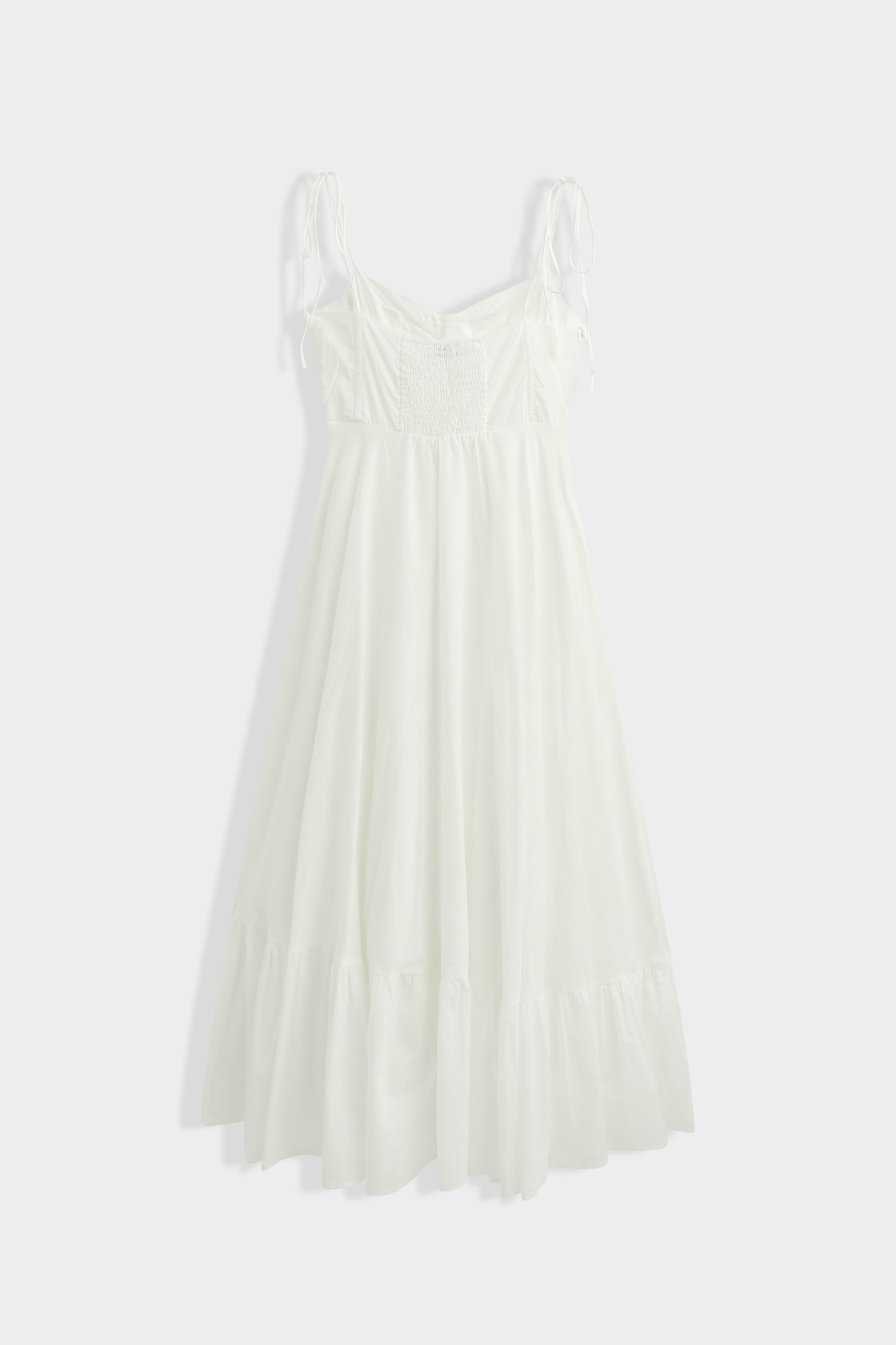 ROBE LONGUE BUSTIER EN COTON